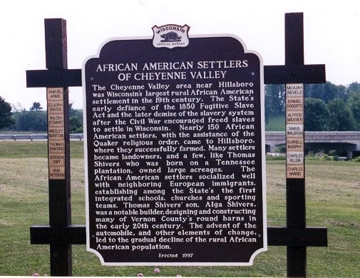 Historical Marker at Cheyenne Valley