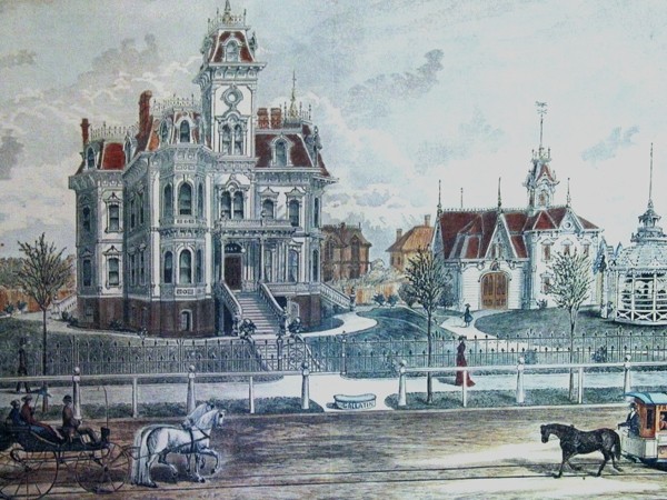 This image depicts how the mansion looked when it was built.
