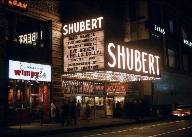 1966 photo of the Shubert (historic Majestic Theater, modern CIBC Theater)