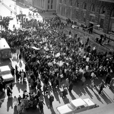 As part of the boycott,  several students skipped school on February 3 and the protesters spent the day marching to several of the city's schools and to the Board of Education in Brooklyn. 