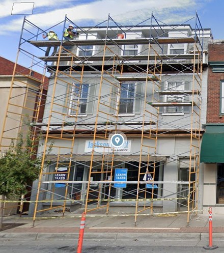 Facade, Scaffolding, Construction, Concrete