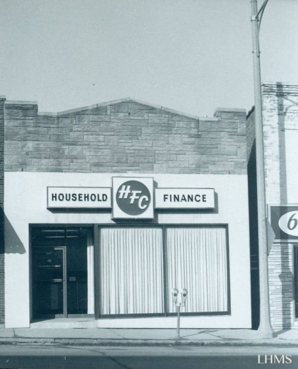 607 N. Milwaukee Avenue, Household Finance, circa 1974-1976