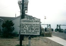 The Fort Hatteras historical marker.