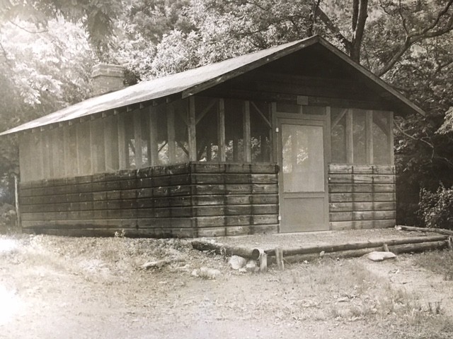 The Senior Class of 1956 built this recreational structure in Democrat Hollow.