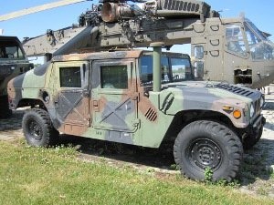 M-998 HMMWV Hummer that is displayed onsite at the museum.