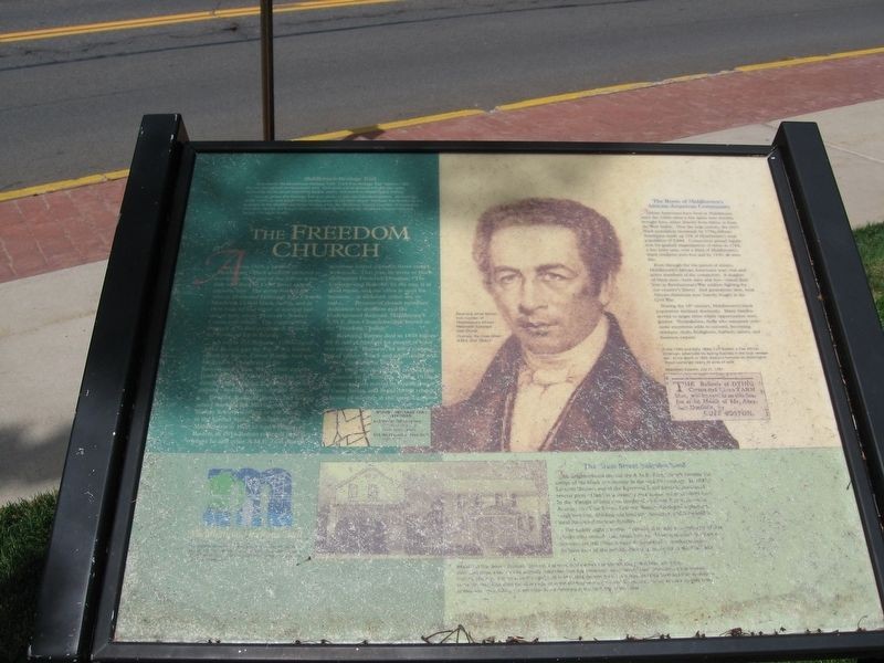  The Marker on the site of the original Church was erected by Middlesex County Historical Society.