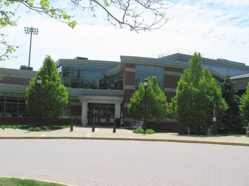 The Freeman Athletic Center that now sits where the original Freedom Church stood