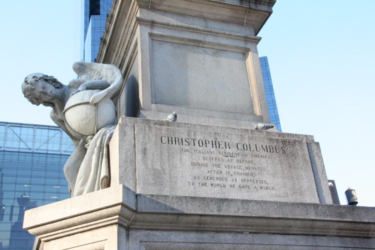 Controversial engraving featured on the Columbus Memorial