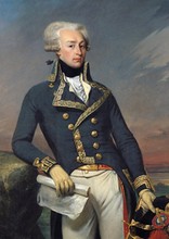 What Lafayette looked like in his Continental Army outfit.