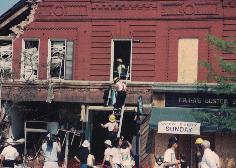 James Wilson Smith/Crissman Block explosion, May 1992