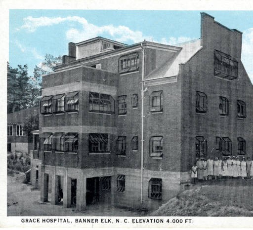Historic Photo of Grace Hospital Nursing School before it was converted to Cannon Memorial.