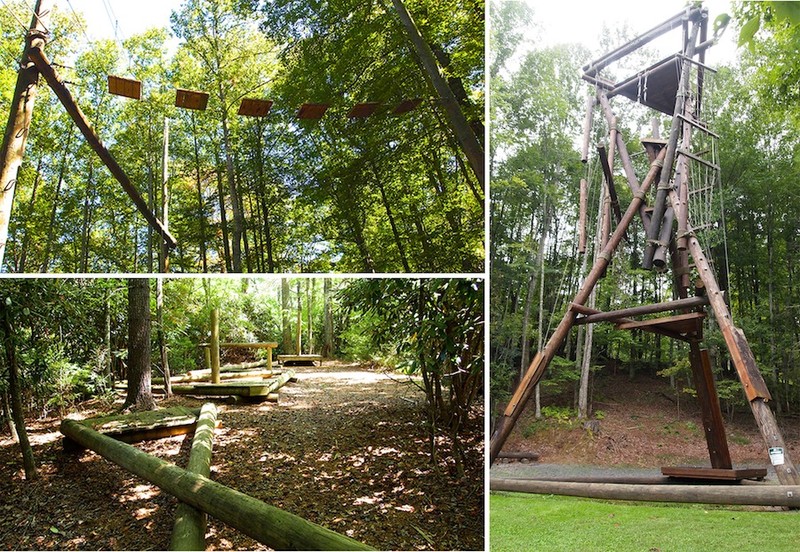 While this site currently features Broadstone's challenge course facility, this was formerly the location of Camp Broadstone's pool.