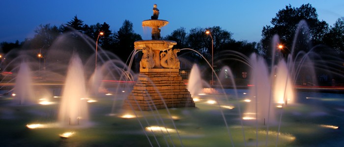 Water, Sky, Fountain, Tree