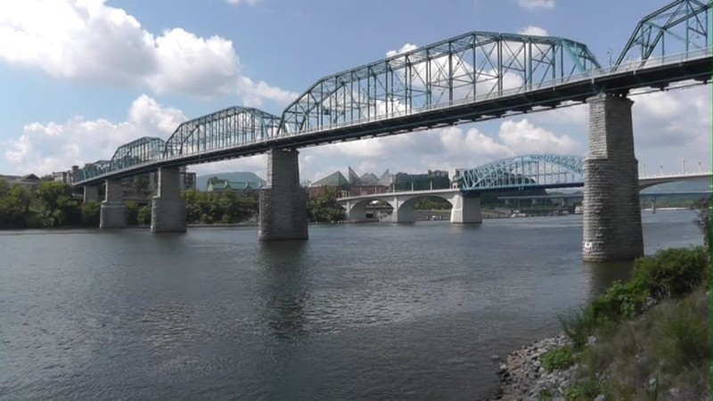 The Walnut Street Bridge was completed in 1890 and connects Harrisburg to City Island.