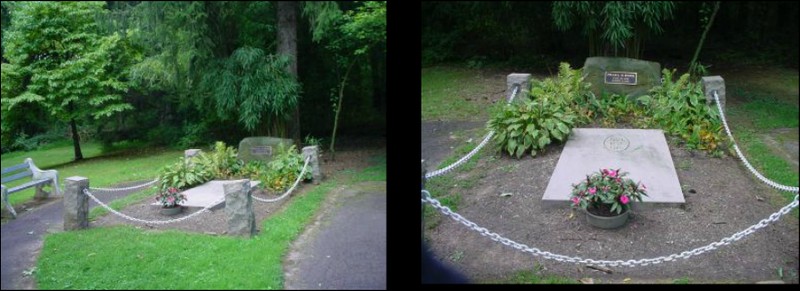 Pearl S. Buck's grave site located on the grounds of Green Hill