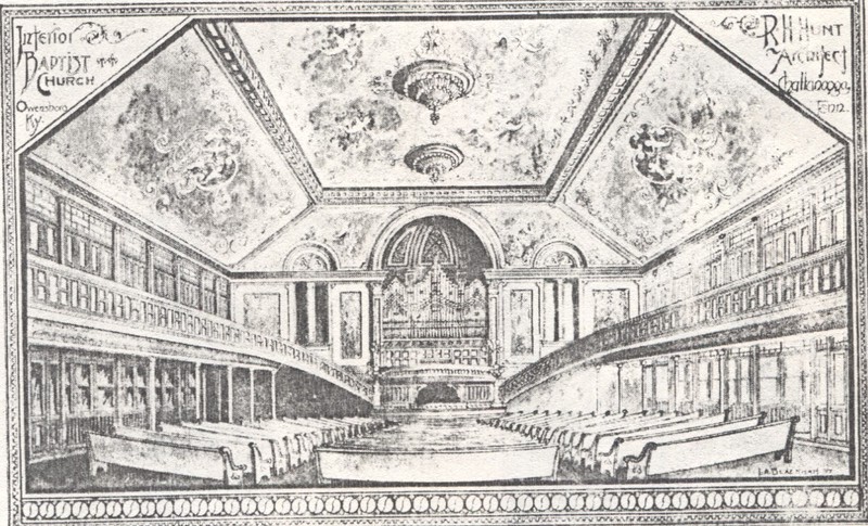 Sketch Drawing of Interior, ca. 1903