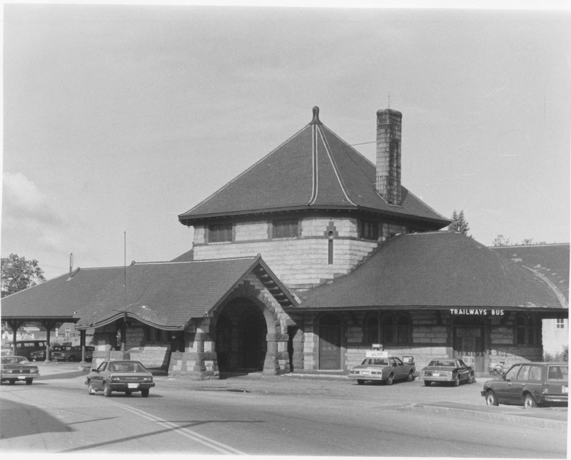 Eastern Exterior of Laconia Station by Roger P. Akeley, Jr. In July of 1981 Provided by NPS NRHP