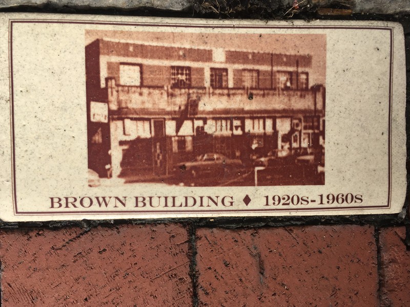 A historical brick placed by the West Virginia Center for African American Art & Culture, Charleston WV.  