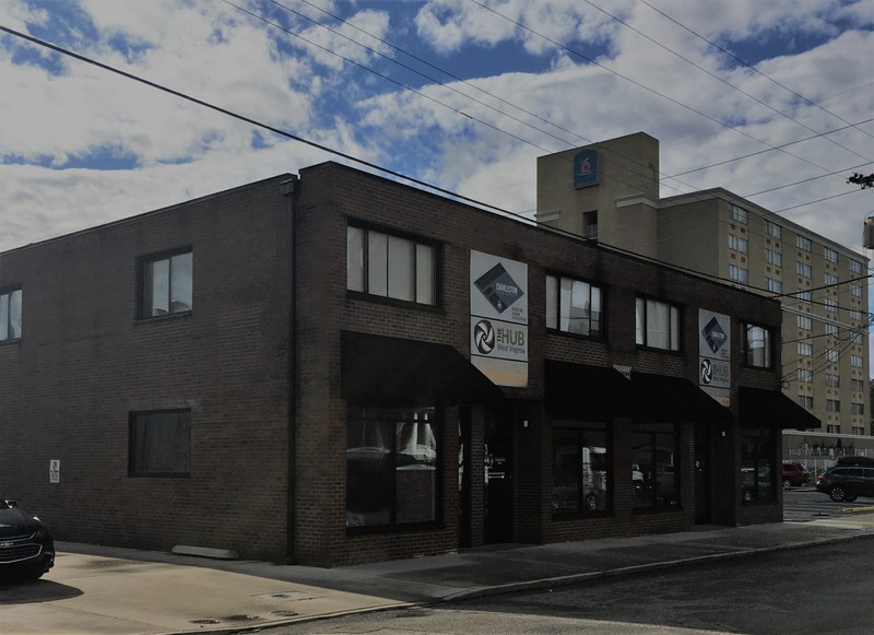 Second "Brown building" on Shrewsbury Street, Charleston WV;  built by Anderson H. Brown in 1971 after the sale of the original Brown building. The building was constructed by all African American contractors and sub-contractors.