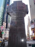 The back of the monument