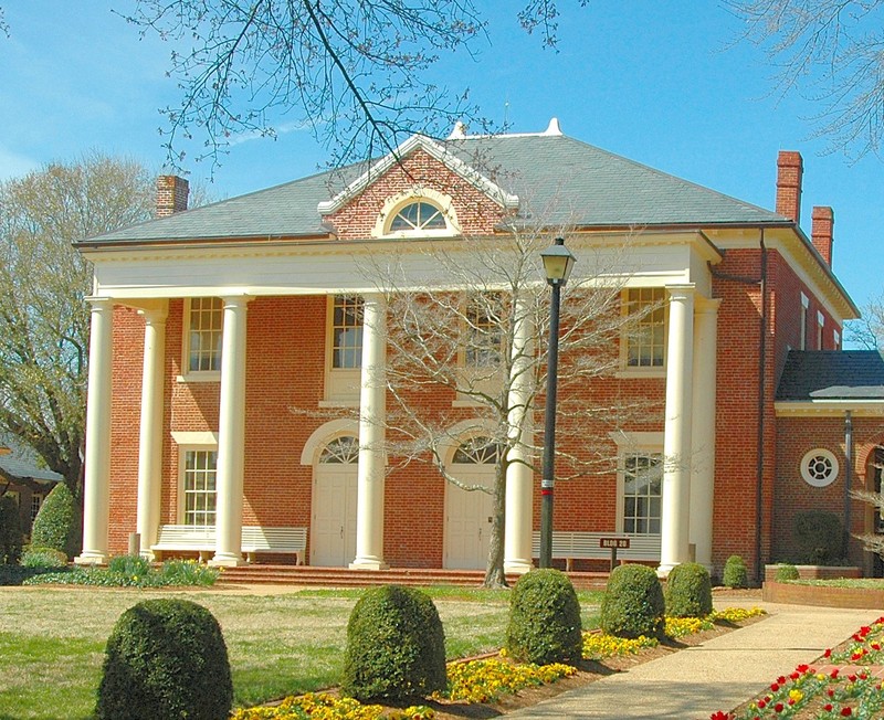 The 1822 Princess Anne County Courthouse as it appears today.