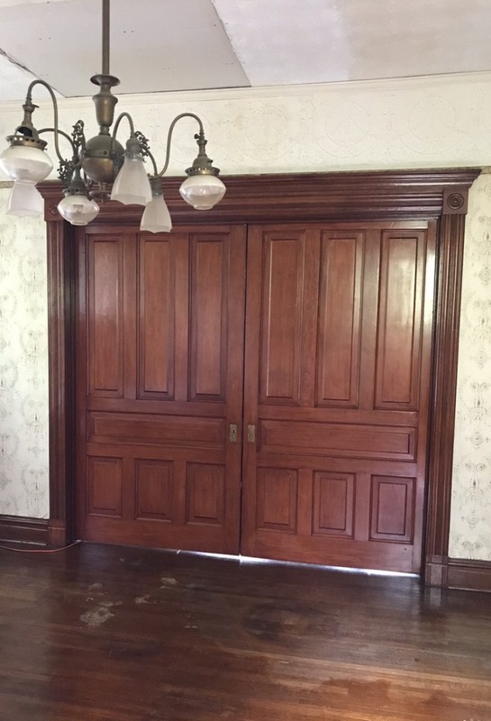 Original floors and light fixture