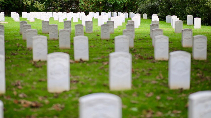 Graves at Union Rest, Forest Hill Cemetery, Madison, Wisconsin. 