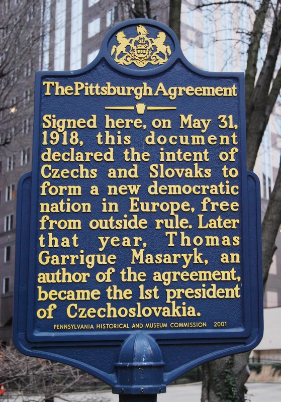Commemorates the signing of the Pittsburgh Agreement on May 31, 1918.
