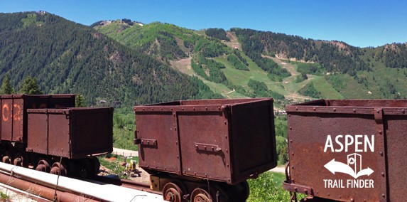 Old mining cars at Smuggler Mine