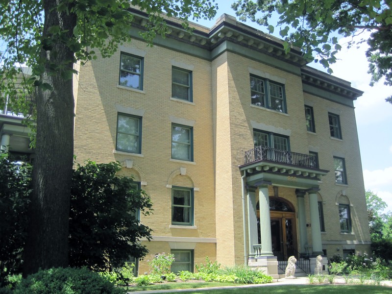 Bell Miller designed this apartment building, one of several of her business interests including her work as the city's premiere florist.