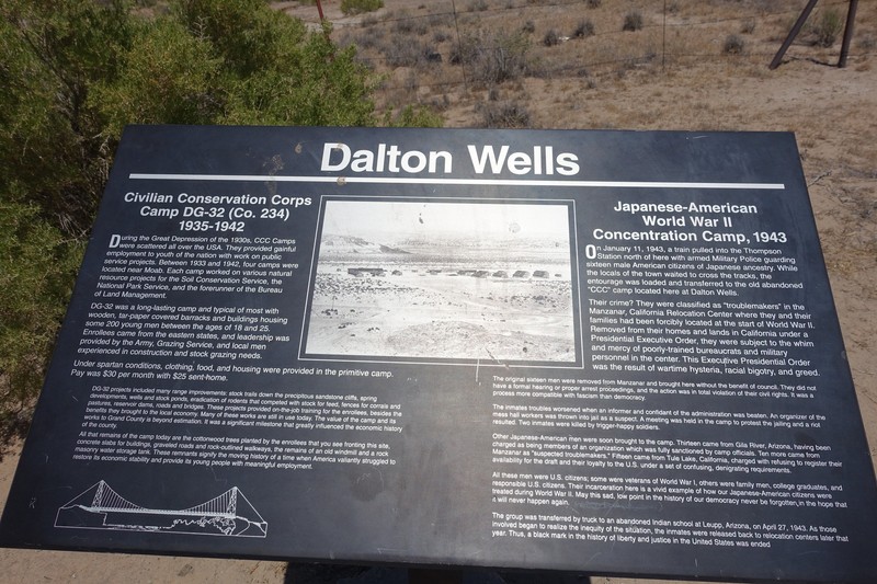 Plaque at Dalton Wells site