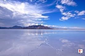 During the cooler months, the Bonneville Salt Flats flood because evaporation decreases.  