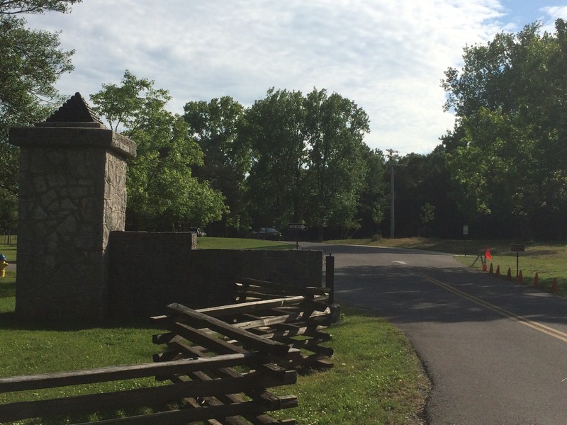 Entrance to the battlefield's visitor's center