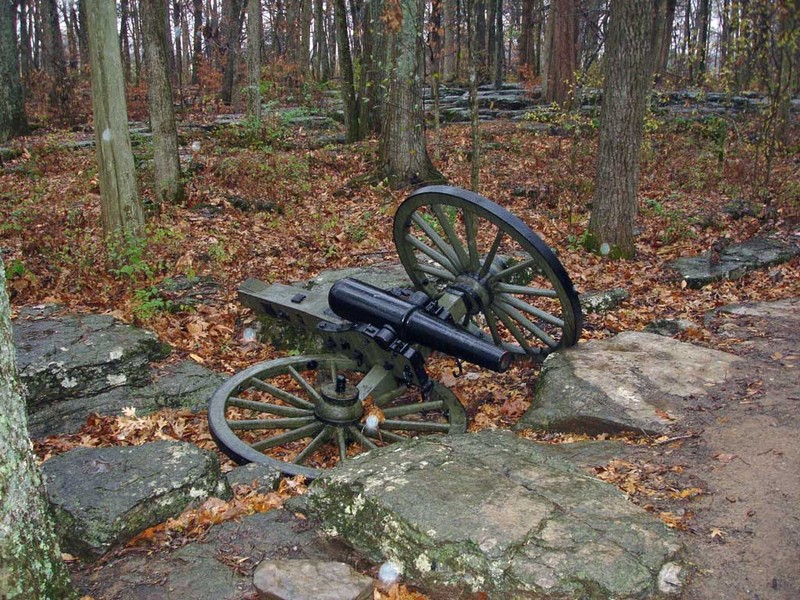 A cannon at the battlefield.