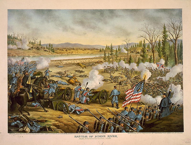 A depiction of the battle.