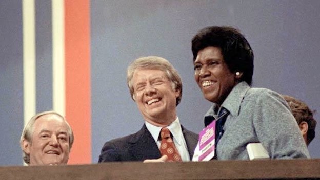 Barbara Jordan giving her KeyNote Address 