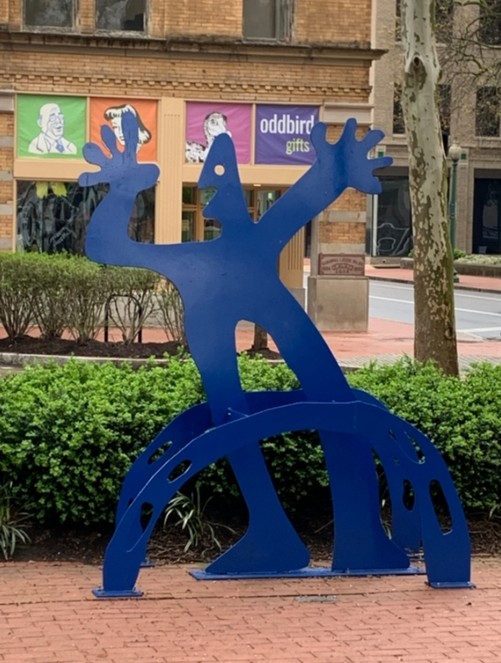 Majorelle blue, Electric blue, Sculpture