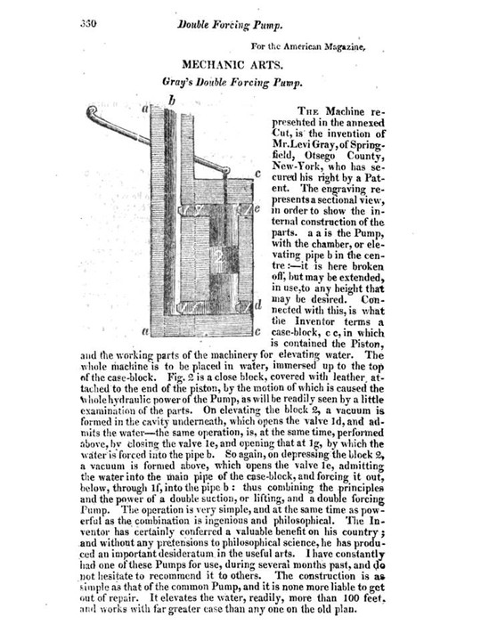 The pump used for the spring at Fort Nashborough