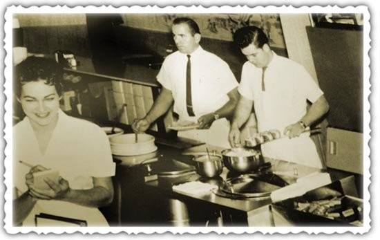 Bill Lambrinides making coneys. 