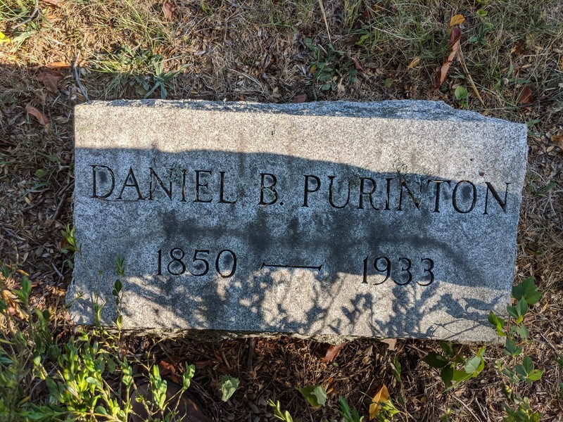 Purinton's grave.