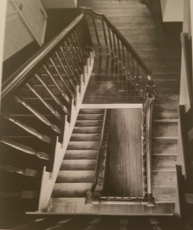 The angled staircase of Elmwood is original and unique.