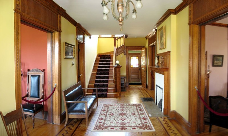 Main entrance of the mansion with the governors study off to the left.