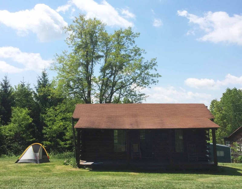 old, authentic cabins/buildings to show visitors how people in Appalachia used to live