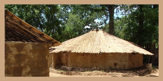 Cherokee hut located in the Tsa-La-Gi village. 