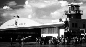 Original hangar at Avenger Field