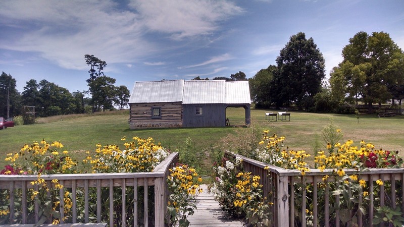 The Green Tree Tavern as seen from a viewing platform at the Conococheague Settlement.
The beautiful, unspoiled site makes a perfect location for weddings.