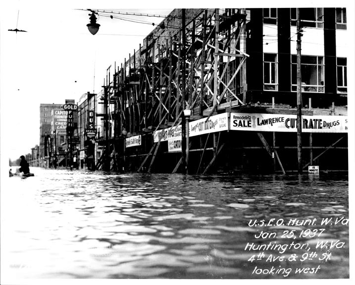 The building was being remodeled during the flood of 1937