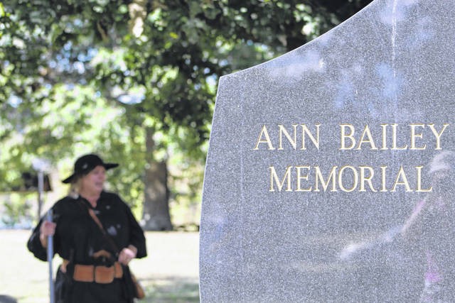 Anne Bailey impersonator Darla Jackson at Point Pleasant, WV Battle Days Festival. Darla has provided narration in Introdution of entry.