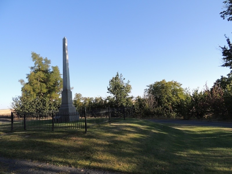Monument on the Steptoe Battlefield