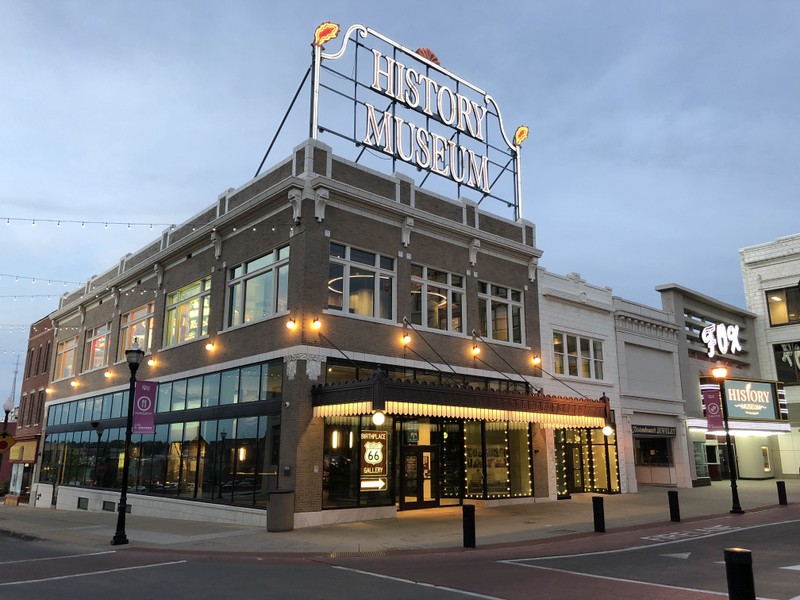 The History Museum on the Square is located on historic Park Central Square and the original Route 66 through Springfield.